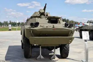 BRDM 2 4x4 wheeled reconnaissance armored vehicle Russia front view 001