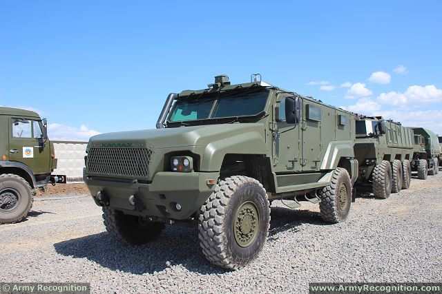 Russian airborne troops together with the Defense Company "KAMAZ" has developed the new 4x4 modular armoured vehicle KAMAZ-53949 Typhoon-K able to be airdropped and provides protection against new threats of modern battlefield as IEDs and mine blast.