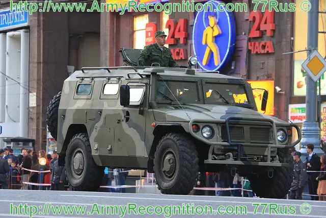 Russian-made Tigr GAZ-2330 4x4 light tactical armoured vehicle