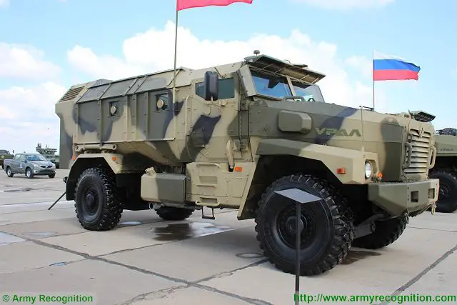 The URAL Automobile Works company has developed new 4x4 MRAP armored vehicle designated Ural-53099 Taifun-U according to a source in the company. "The 6x6 Taifun-U MRAP became the basic model to the 4x4 vehicle", the source said, pointing out, that the revealed at ARMY-2015 military exhibition Ural-53099 was "a mockup".