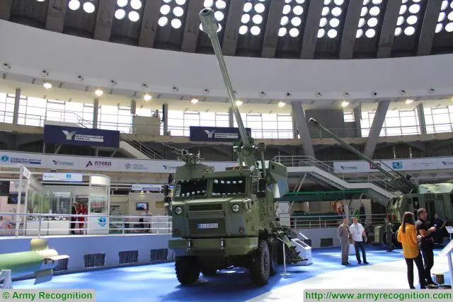 World premiere at Partner 2017, for the new Aleksandar 155mm self-propelled howitzer with full automatic loading system. The vehicle is based on the NORA B-52 family which is fully designed and manufactured in Serbia by the State Company Yugoimport. 