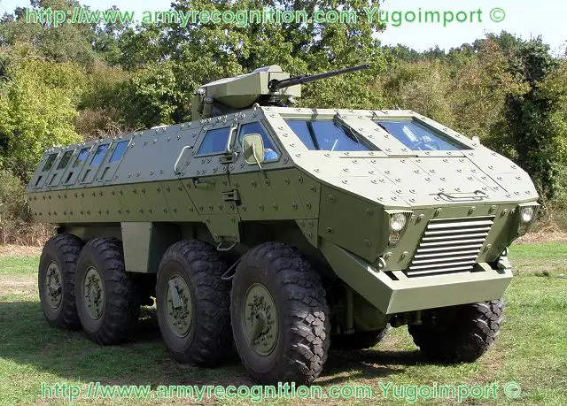 Lazar MRAP Mine Resistant Ambush Protected armoured Vehicle technical data sheet specifications description information intelligence pictures photos images identification Yugoimport Serbia Serbian defence industry army military