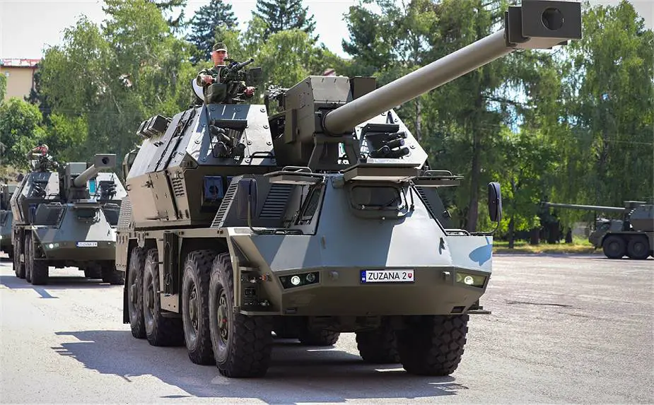 Zuzana 2 155mm 8x8 wheeled self propelled howitzer Slovakia Slovak army defense industry details 925 001