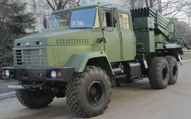 Verba 122mm MLRS Multiple Launch Rocket System Ukroboronprom KrAZ 6x6 truck Ukraine defense industry 640 001