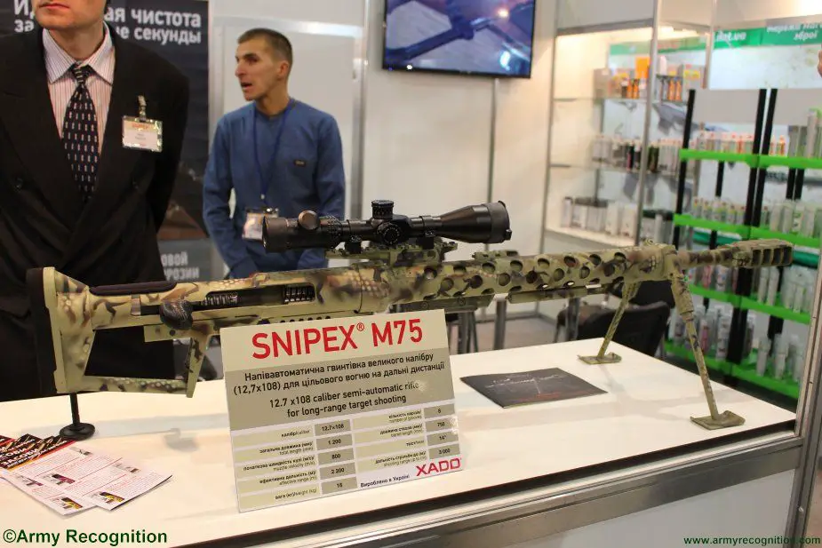 Arms and ecurity 2017 Snipex unveils the M75 12 7 mm sniper rifle 001