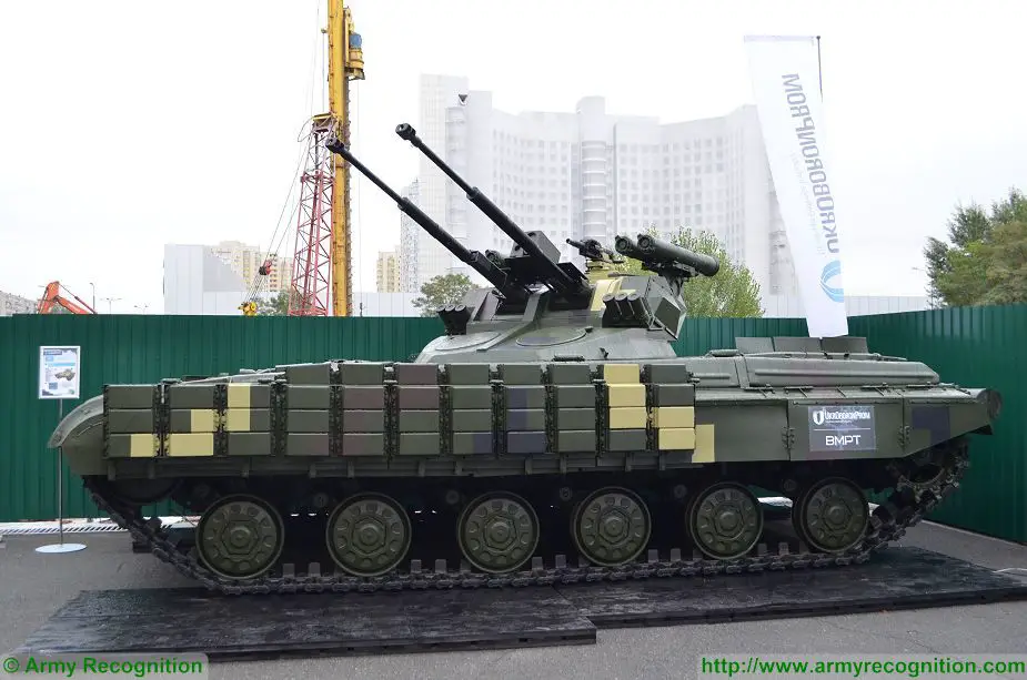 Strazh new Ukrainian BMPT fire support vehicle based on T 64 MBT tank Arms and Security 2017 Ukraine 925 006