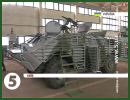A video releases by the Ukrainian TV channel "5th Channel" shows the modernization of BRDM-2 4x4 armoured vehicle performed by the Design and Technology Centre (TCC) of the Ministry of Defense of Ukraine in Kiev. 