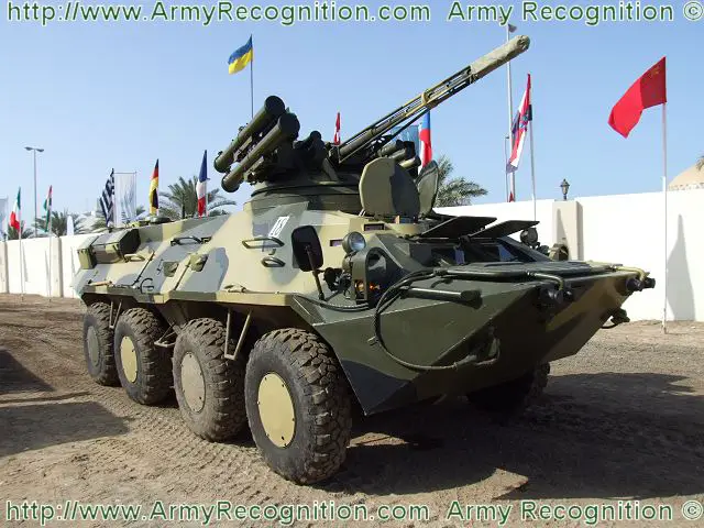 BTR-3E1 wheeled armoured vehicle personnel carrier technical data sheet specifications description information intelligence pictures photos images identification Ukraine Ukrainian defense industry military technology army