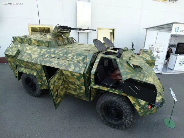 During the latest defense exhibition in Ukraine, the Company Zhytomyr Armored Plant SE affiliated with Ukroboronprom has presented a new concept of 4x4 armoured vehicle which can use a full range of all-terrain tactical vehicle chassis.