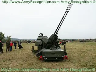 Oerlikon 35 mm twin cannon GDF-001 GDF-003 GDF-005 GDF-007 technical data sheet specifications description information intelligence pictures photos images video German Germany Defence Industry military technology anti-aircraft air defence system
