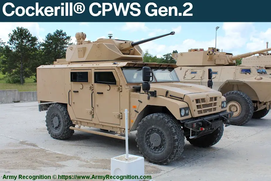 John Cockerill turret weapon stations manufacturer Belgium CPWS Generation 2 925 001