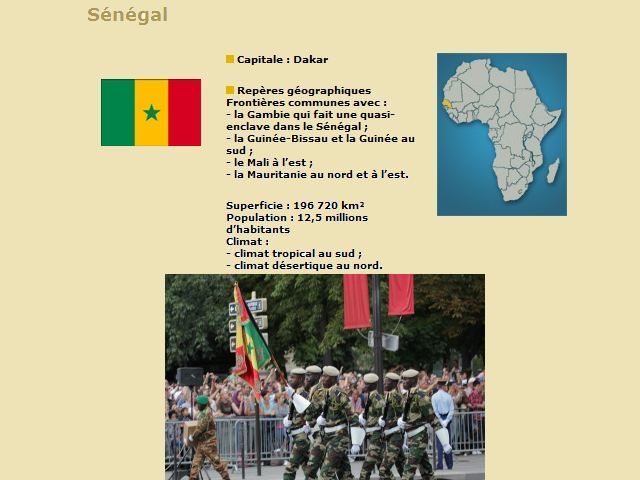 Sénégal armée Sénégalaise Senegal Senegalese army pictures photos images France French 14 july juillet 2010 parade bastille défilé militaire national day Paris