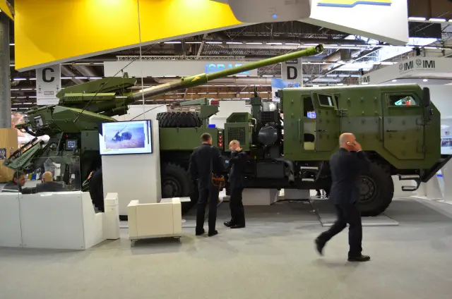 Elbit Systems showcases for the first time at Eurosatory 2014, the International Defence an Security Exhibition, its new upgraded version of the ATMOS155mm/52 caliber Truck-Mounted Howitzer. Mounted onboard a TATRA vehicle chassis, the ATMOS will be located at Hall 6 booth D-601. 