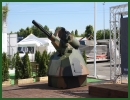 At Eurosatory 2014, OTO Melara presents PORCUPINE C-RAM, a remotely controlled M61A1 Gatling gun coupled with ammunition handling loader and a stabilized optronic infrared tracking system, providing 24 hour target engagement capability.This new defense system offers solution to the C-RAM requirements drawn by the italian Army. 