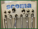 SCOMA is specialized in the production of ball joints, steering rods, tie rods, torque rods and customized parts for large, medium and small series. SCOMA has been founded in 1933 and continues to offer you a high quality service based on the solid know how of the company.