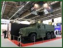 The Czech Defense Company SVOS unveils its new VEGA 6x6 armoured vehicle personnel carrier at the International Defense & Security Exhibition Eurosatory 2014 in Paris, France. The VEGA 6x6 is especially designed to be used as multi-purpose armoured vehicle and provides high level protection against ballistic and mine threats.