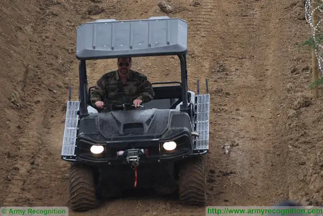 The French Company Phenix-Equipment presents its 8-wheel Argo all-terrain wheeled vehicle in live demonstration at Eurosatory 2016, the international land and airland defence and security exhibition in Paris, France. The mobility, versatility and amphibious capabilities of the ARGO vehicle family benefit and support mission roles in any terrain or climate. 