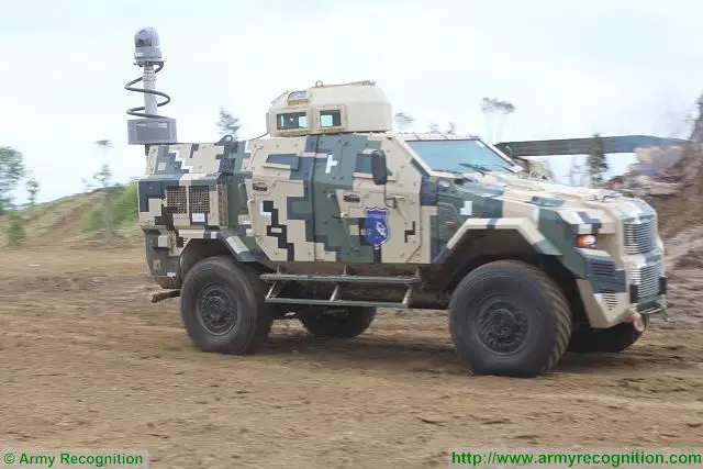 Streit Group's Scorpion Armored Personnel Carrier is a Mine Resistant Ambush Protection (MRAP) vehicle which has been designed to offer a new tactical vehicle for tactical response team and Special Forces Units. At Eurosatory 2016, the Streit Group Scorpion performs a live demonstration showing the capacities of the vehicle to cross any types of terrain with high level of mobility. 