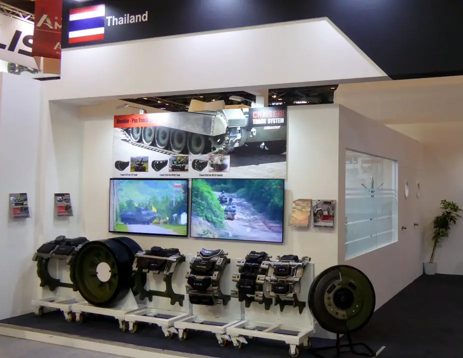 Thai company Chaiseri showcases new tracks for tanks and APCs