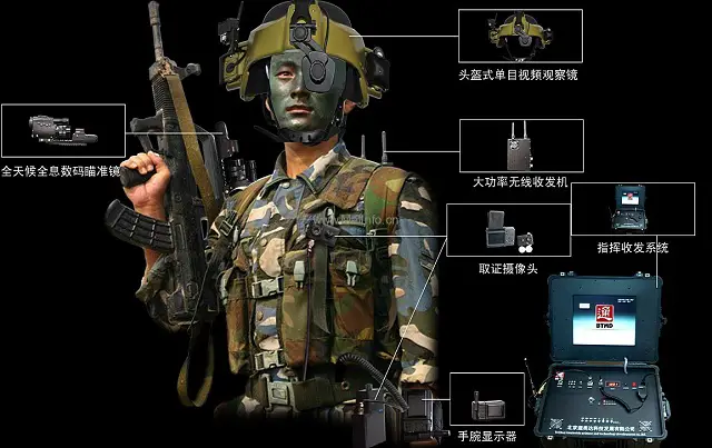 At MILIPOL 2011 Chinese Defence Company Beijing TongMeiDa Science and Technology Development Co., Ltd presents its Digital Soldier System with Real Time Network Communication Technology.