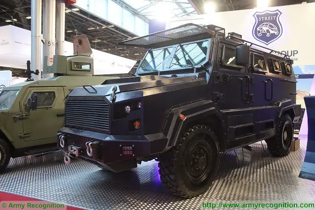 Gladiator Streit Group 4x4 armourred vehicle counter-terrorist SWAT team units Milipol 2015 Security exhibition Paris France 640 001