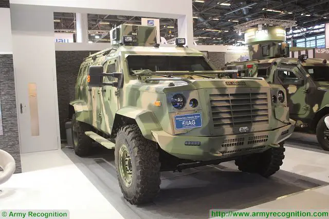 Guardian IAG 4x4 armoured vehicle Milipol 2015 worldwide exhibition of Internal State Security Paris France 640 001
