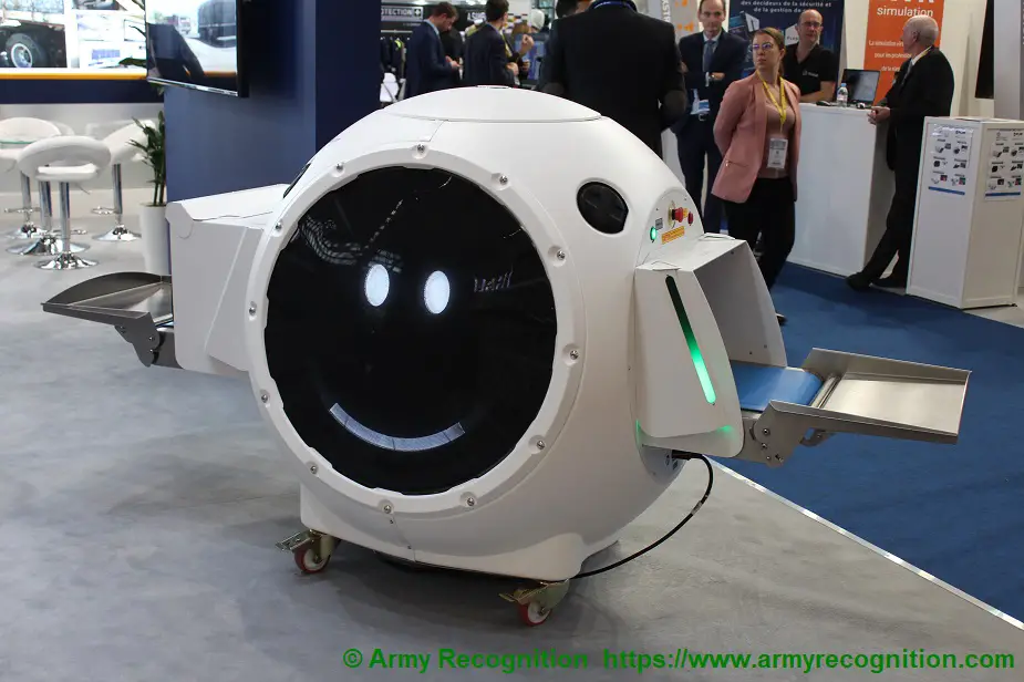 Milipol Paris 2019 Adani displays BV Stream Smart X Ray baggage screening system with AI automatic weapons detection