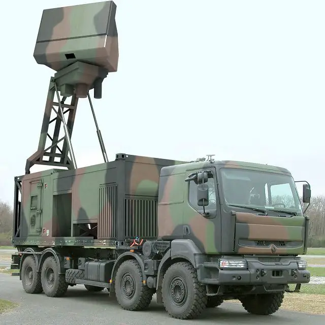 The Ground Master (GM) 200 is a tactical 3-D medium range air defence radar. This mobile radar is dedicated to the protection of key assets and deployed forces. The GM 200 offers outstanding performance in terms of warning delay and tracking accuracy of highly manoeuvrable targets flying at both low and high altitude. With the full 3-D coverage, the GM 200 is a dual-use radar that can switch instantaneously between modes; from extended range surveillance to shorter range engagement including C-RAM warning capabilities.