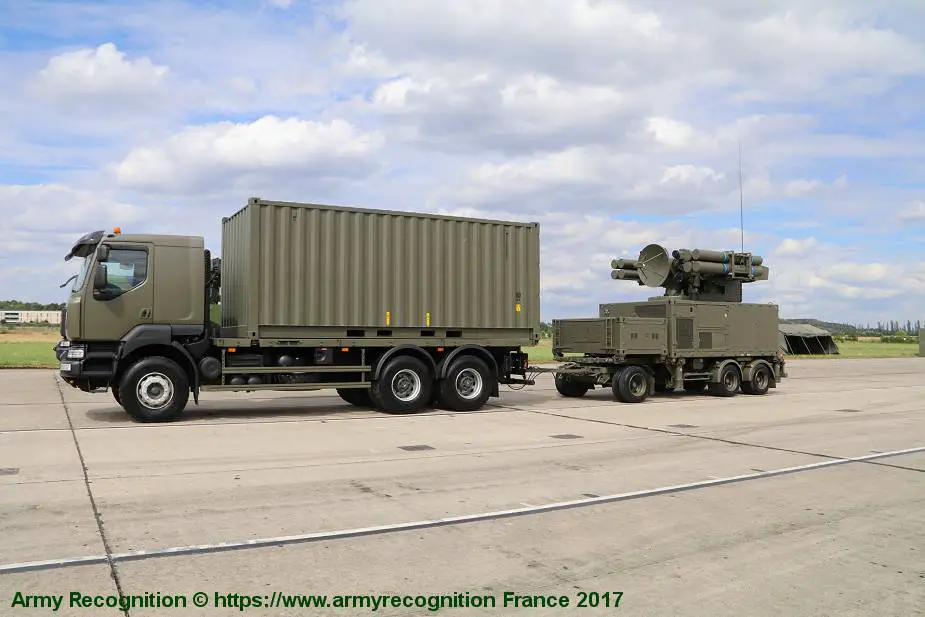 Crotale NG short range mobile air defense missile system France 925 001