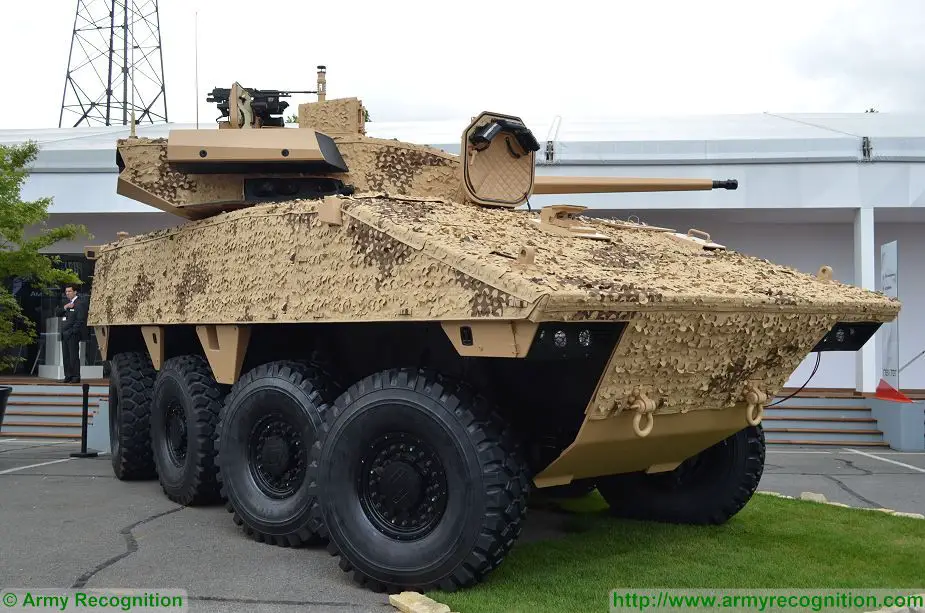 VBCI 2 8x8 wheeled armoured infantry fighting vehicle CTA40 Nexter Systems France French defense industry 925 001