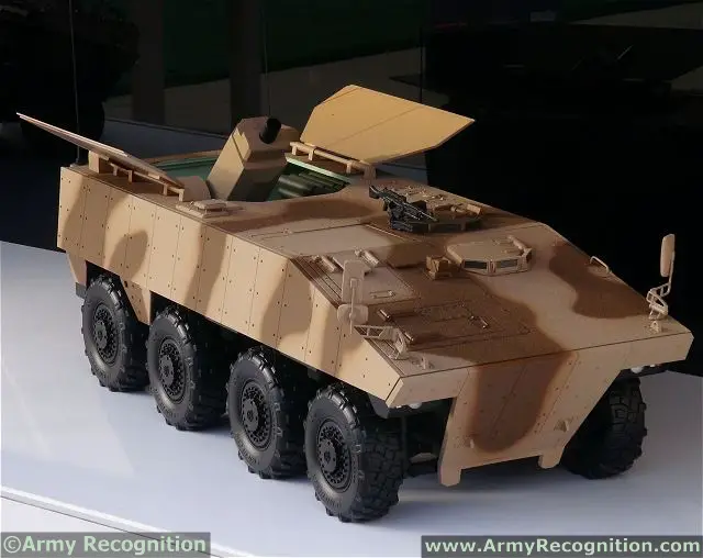 The VBCI mortar carrier is fitted with a semi-automatic 120mm mortar mounted at the rear side of the vehicle. The mortar can fire from the mounted position within the vehicle. It fires through two roof hatches that swing to each side on the top of the vehicle. If necessary the mortar can also be used dismounted. 