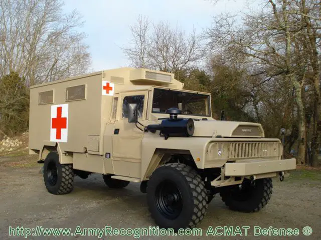 The VLRA TPK ambulance is modified VLRA TPK that can carry 4 to 6 injured soldiers to medical centres and base camps. The layout of the VLRA TPK ambulance is conventional, with the engine at the front, crew compartment at the centre and the medical shelter at the rear. The cab can be equipped with soft doors and soft top on request. The use of the standard chassis of VLRA TPK ensures the same mobility in all terrain for ambulance version which is able to follow the combat vehicles in all conditions. Based on 60 years of military experiences, the VLRA TPK has already shown its combat and operational capabilities during many past and present conflicts all over the world.