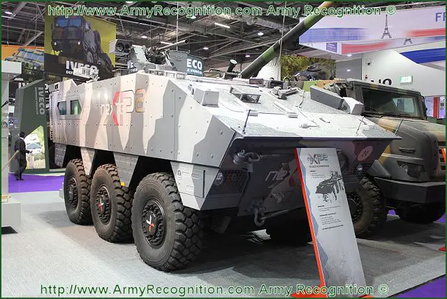 At the international Defence & Security equipment Exhibition DSEI 2011, the French Defence Company Nexter presents for the first time to the public its technology demonstrator, the XP2. A new concept of Armoured Personnel Carrier (APC). 