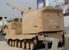 Donar 155 mm self-propelled howitzer autonomous air deployable technical data sheet specifications description information intelligence pictures photos images German Germany Defence Industry tracked armoured vehicle