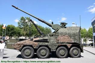 RCH 155 AGM 155mm wheeled 8x8 self propelled howitzer KMW Germany left side view 925 001
