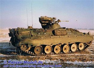 Marder 1A1 tracked armoured infantry fighting combat vehicle Germany German army defence industry right side view 001