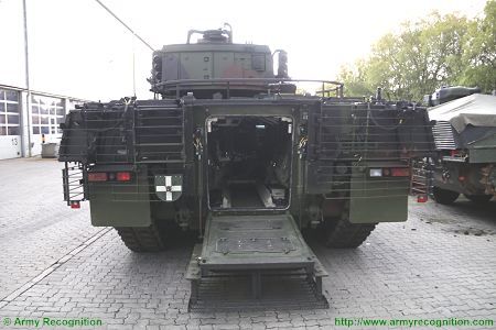 Puma KMW armoured infantry fighting vehicle Germany German Army rear view 002