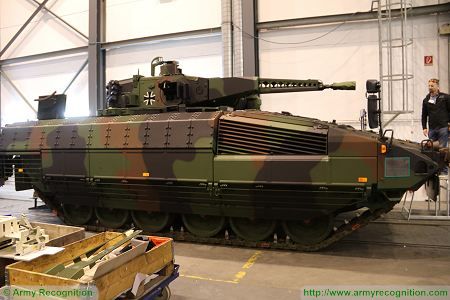 Puma KMW armoured infantry fighting vehicle Germany German Army right side view 002