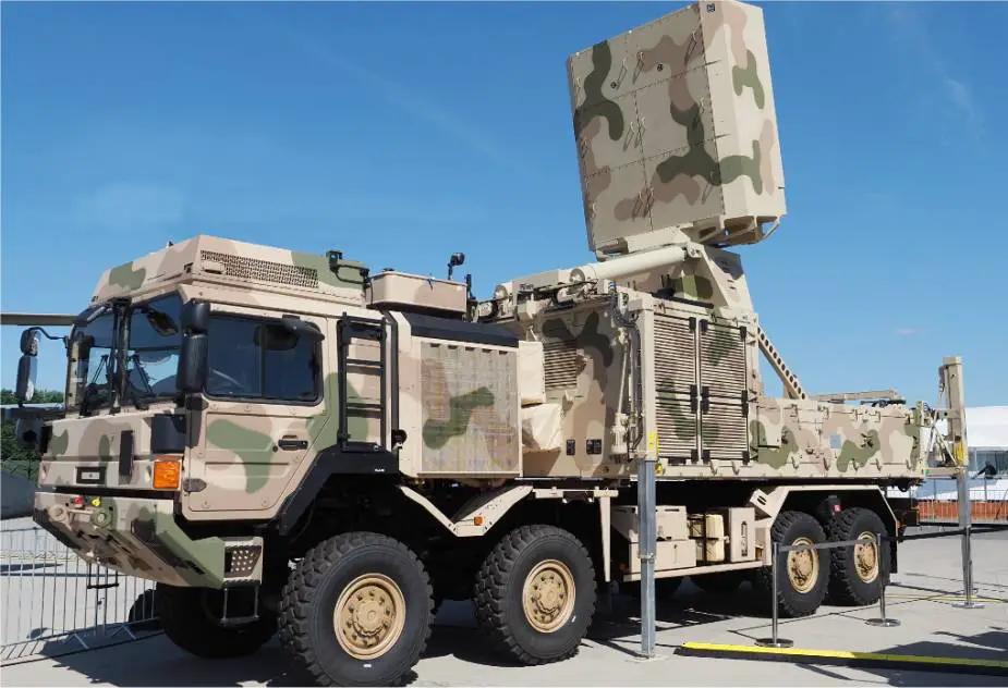 IRIS T SLM Hensoldt TRML 4D G Band radar air defense missile system Germany 925 001