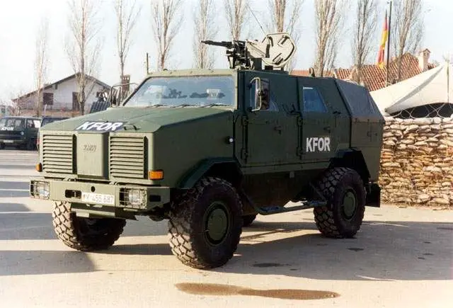 The Dingo 1 is 4x4 armoured vehicle personnel carrier produced by the German Company KMW (Krauss-Maffei Wegmann). 