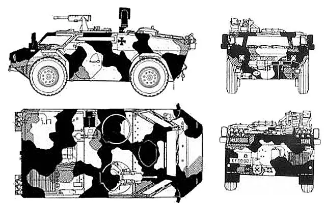 Fennek KMW 4x4 reconnaissance armoured vehicle technical data sheet specifications information description intelligence pictures photos images identification Germany German army Krauss-Maffei Wegmann defense industry army military technology 
