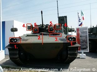 Dardo Details Front Infantery Armoured Fighting Vehicle Italian 01
