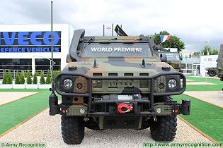 LMV 2 Light Multirole 4x4 tactical armoured vehicle technical data sheet specifications pictures video description information photos images identification intelligence Italy Italian IVECO Defence Vehicles Defence Industry military technology