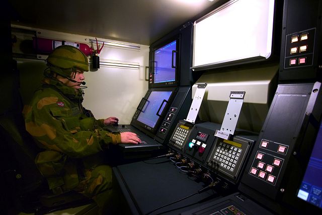 FDC Fire Distribution Center vehicle NASAMS technical data sheet specifications information description intelligence identification pictures photos images video information Norway Norwegian army defence industry military technology equipment 
