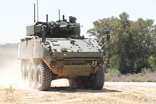 PIRANHA 5 wheeled 8x8 armored vehicle IFV APC General Dynamics GDELS front view 925 001