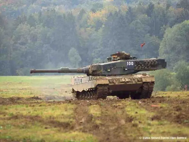 Switzerland sells 42 surplus Leopard 2 Battle Tanks (Pz 87 Leo) to the manufacturer. The battle tanks supplied without armament and further components will be converted to protected special vehicles.
