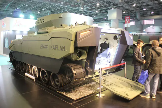 The FNSS Kaplan Armored Fighting Vehicle on display at High Tech Port 2016 640 002