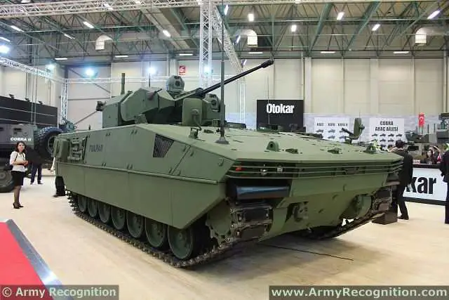Land defence systems house of Turkey, the Turkish Defense Company Otokar attends to 11th International Defence Industry Fair between 7 and 10 May, 2013. In its 50th anniversary Otokar displays its first tracked armoured vehicle TULPAR at IDEF 2013 in Istanbul, Turkey.