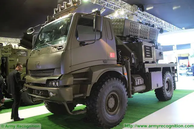 The Turkish Defense Compnay Roketsan a leader in the development and manufacturing of rockets and missiles presents its full range of MLRS (Multiple Launch Rocket System) including the T-107/122 MBRL (MULTI BARREL ROCKET LAUNCHER ) at IDEF 2015, the International Defense Industry fair which takes place in Istanbul (Turkey) from the 5 to 8 May 2015. 