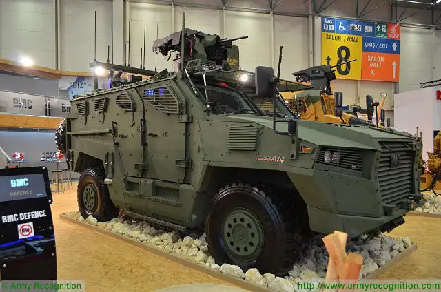 The Vuran is 4x4 armoured tactical vehicle designed and manufactured by the Company BMC, its was unveiled in May 2015 during the defense exhibition IDEF. 